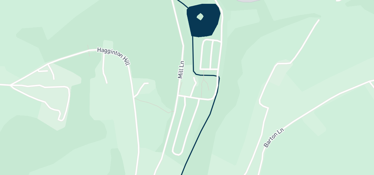 Map of the streets around venue 54