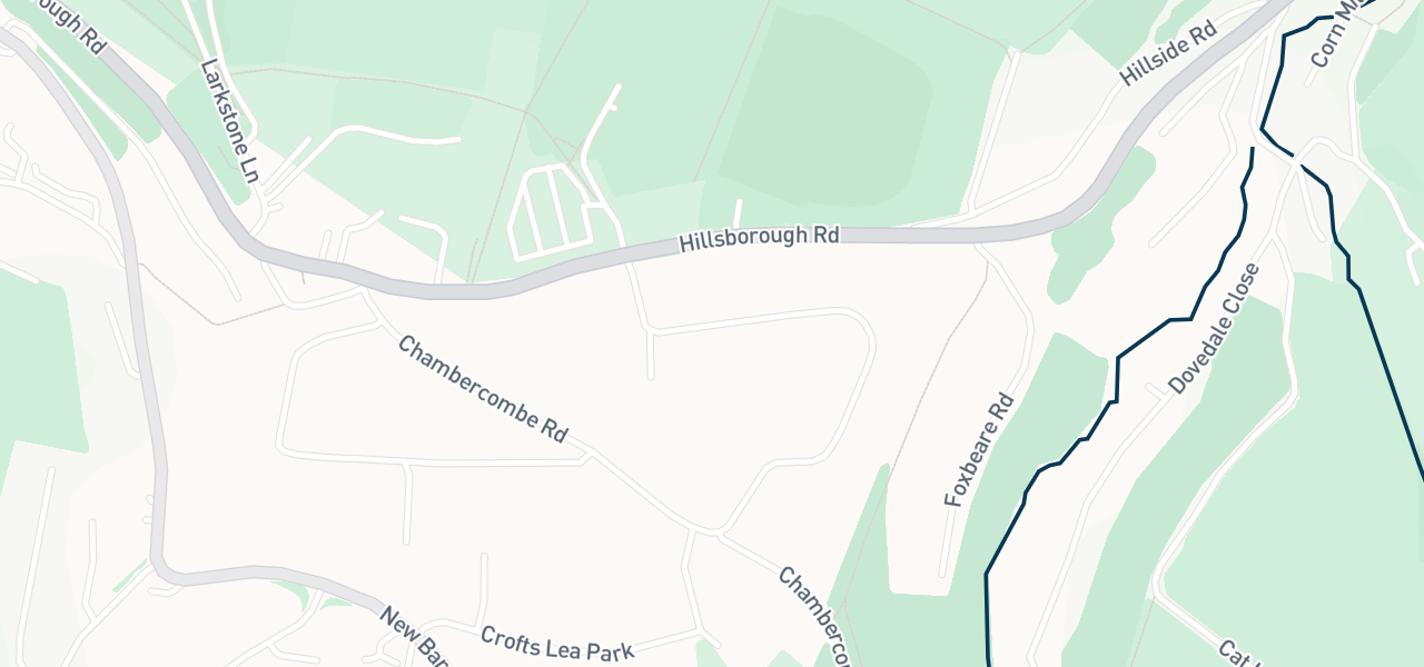 Map of the streets around venue 49