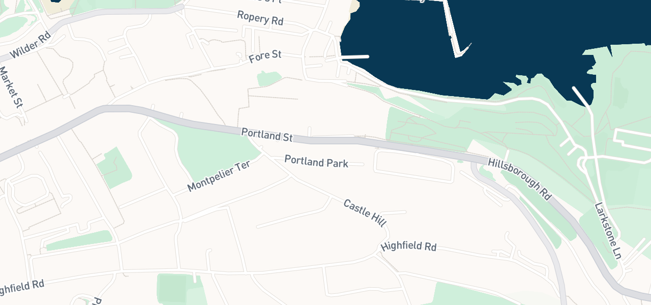 Map of the streets around venue 33