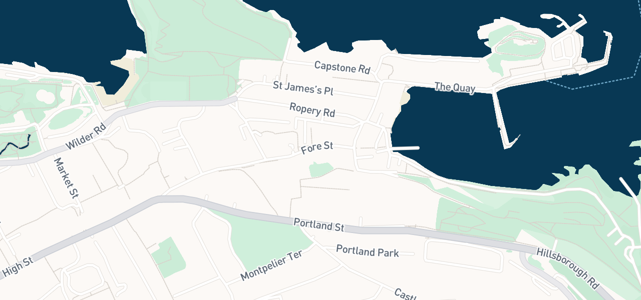 Map of the streets around venue 26