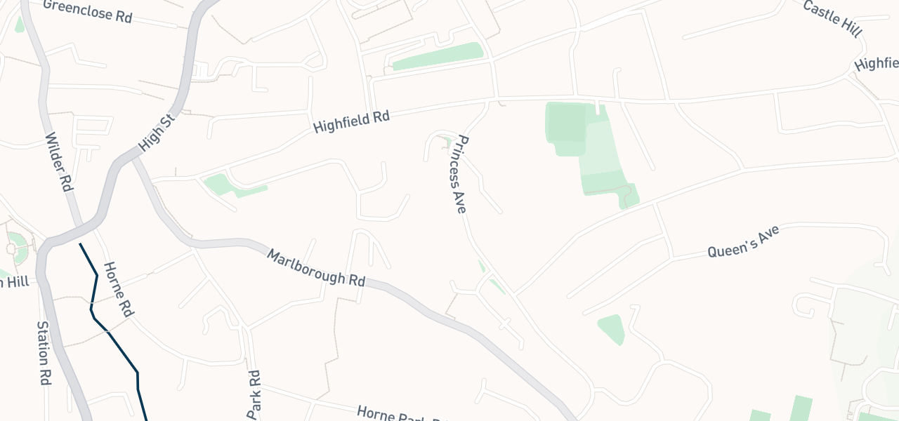 Map of the streets around venue 36