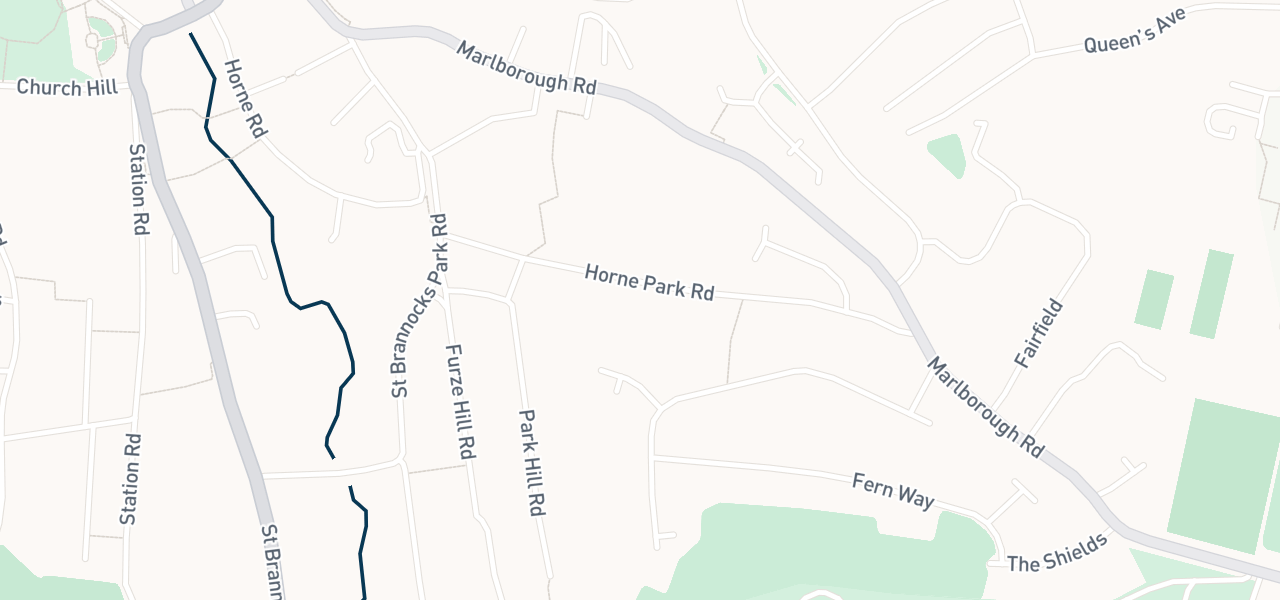 Map of the streets around venue 43