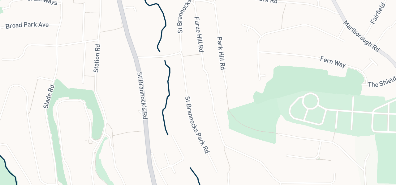 Map of the streets around venue 38