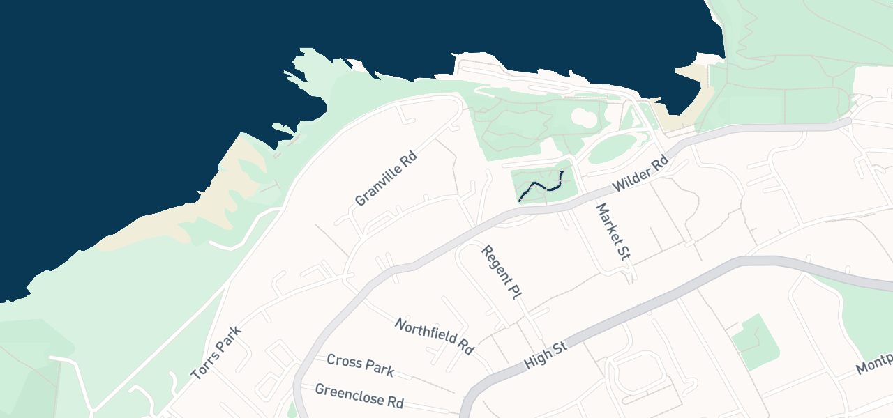 Map of the streets around venue 11