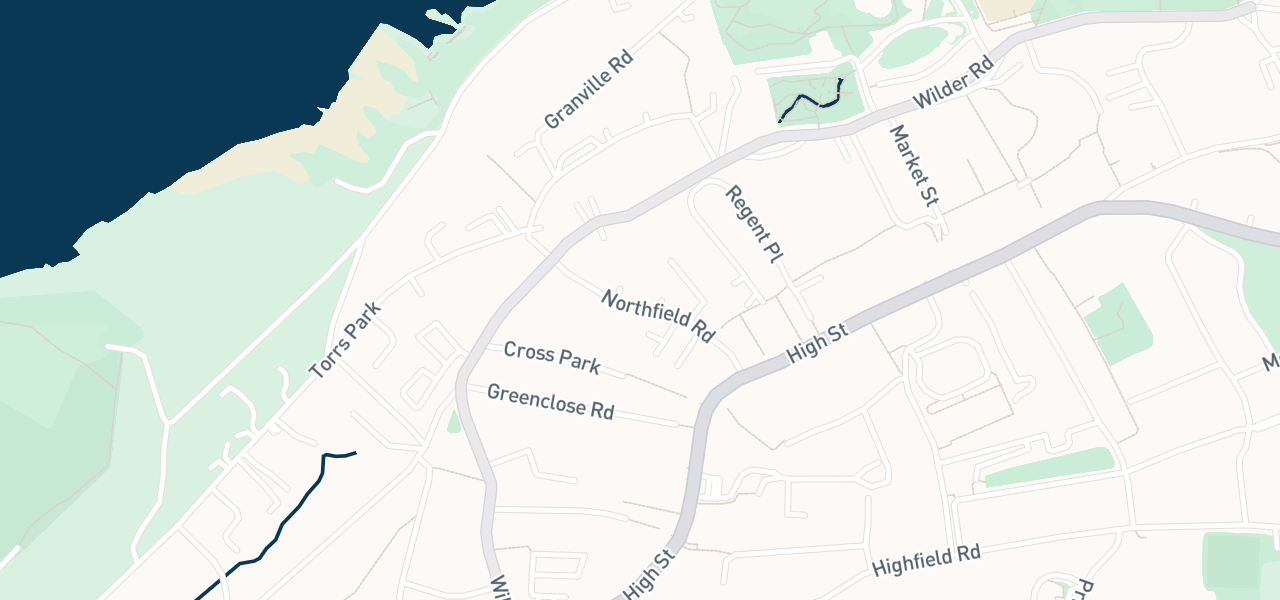 Map of the streets around venue 10