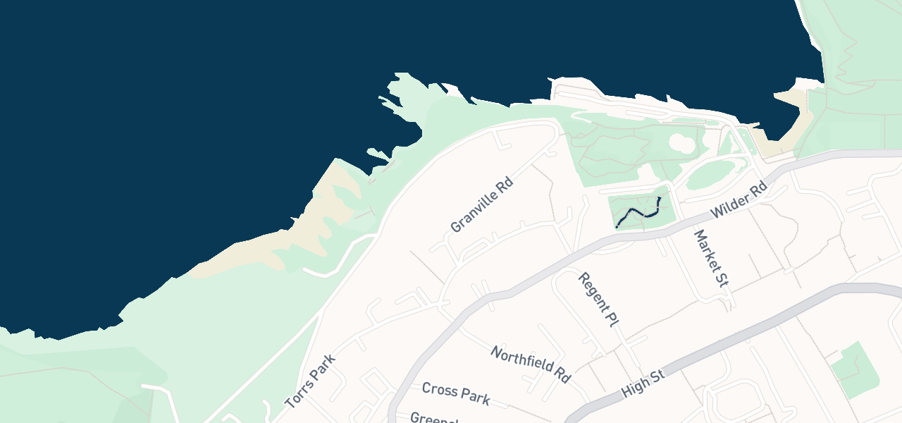 Map of the streets around venue 14