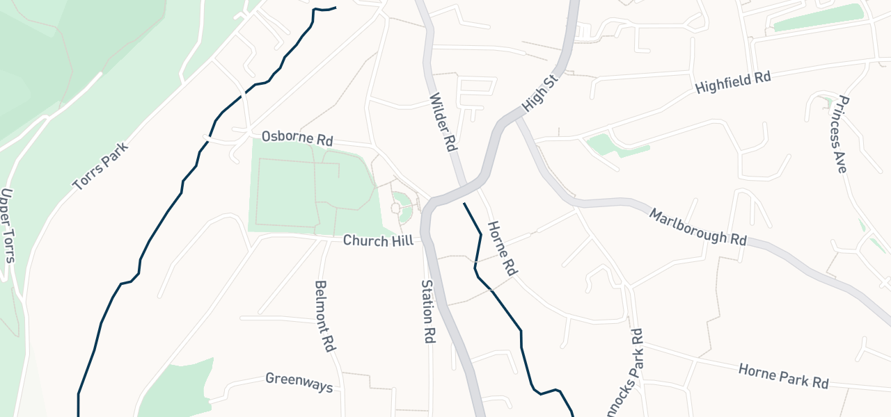 Map of the streets around venue 5