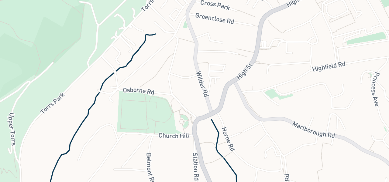 Map of the streets around venue 4