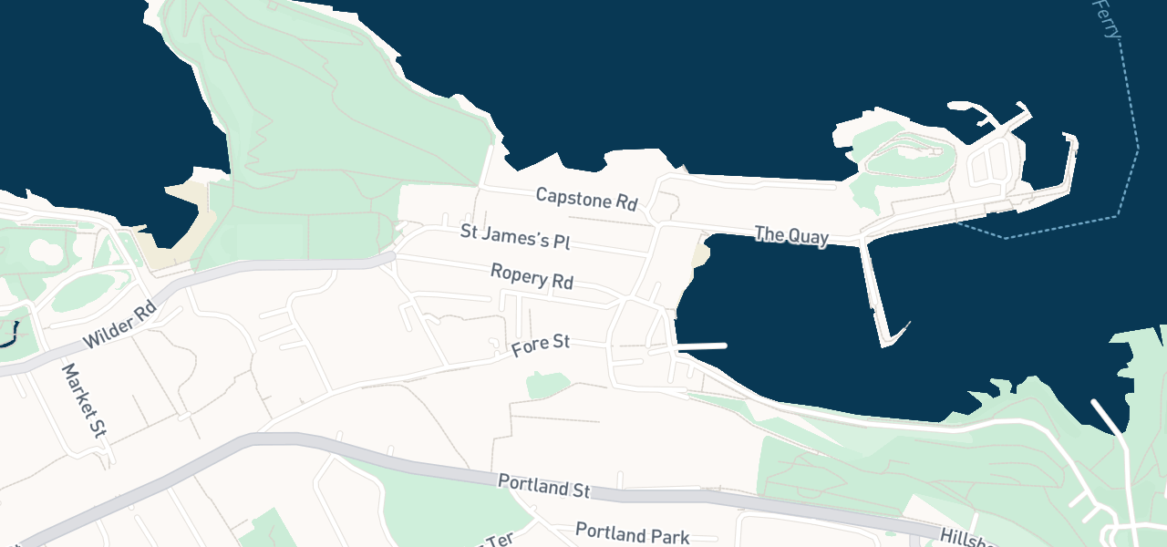 Map of the streets around venue 28